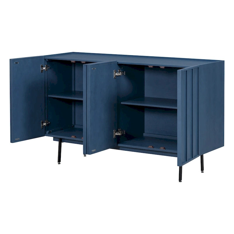 Sideboard Wooden Cabinet with 4 Doors Suitable for Living Rooms