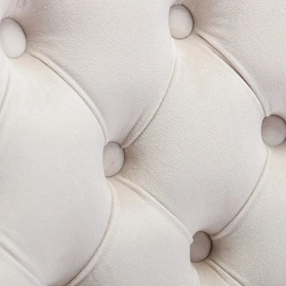 Office Chair with Wheels, Adjustable Height, Velvet Upholstered Tufted Button Computer Desk Chair Swivel