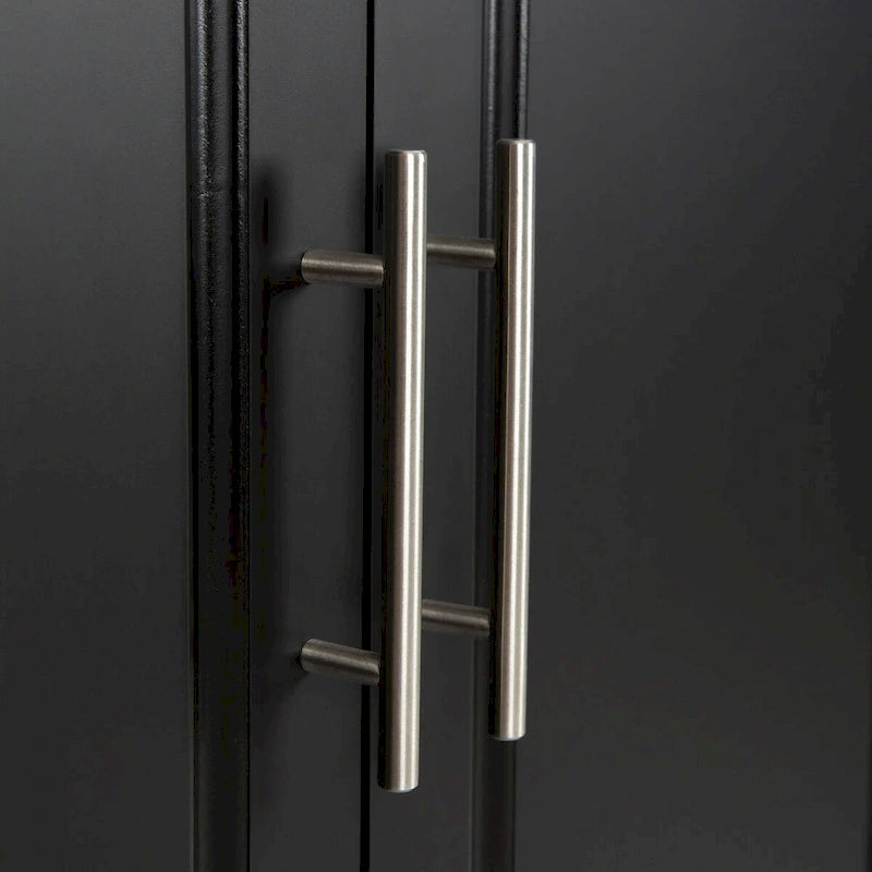 Mobile Kitchen Island Cart with Rubber Wood Top and 3 Drawers