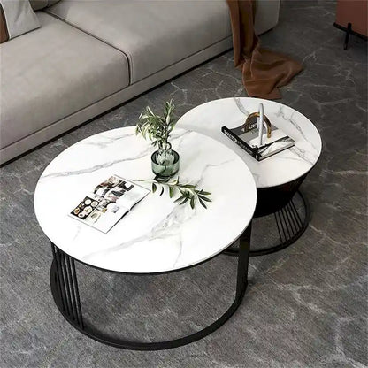 Round Modern Nesting Coffee Set of 2