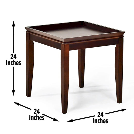 Wood End Table