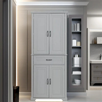 Bathroom Storage Cabinet with Doors and Drawer