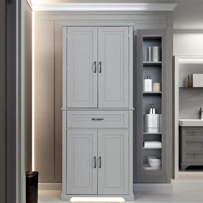 Bathroom Storage Cabinet with Doors and Drawer