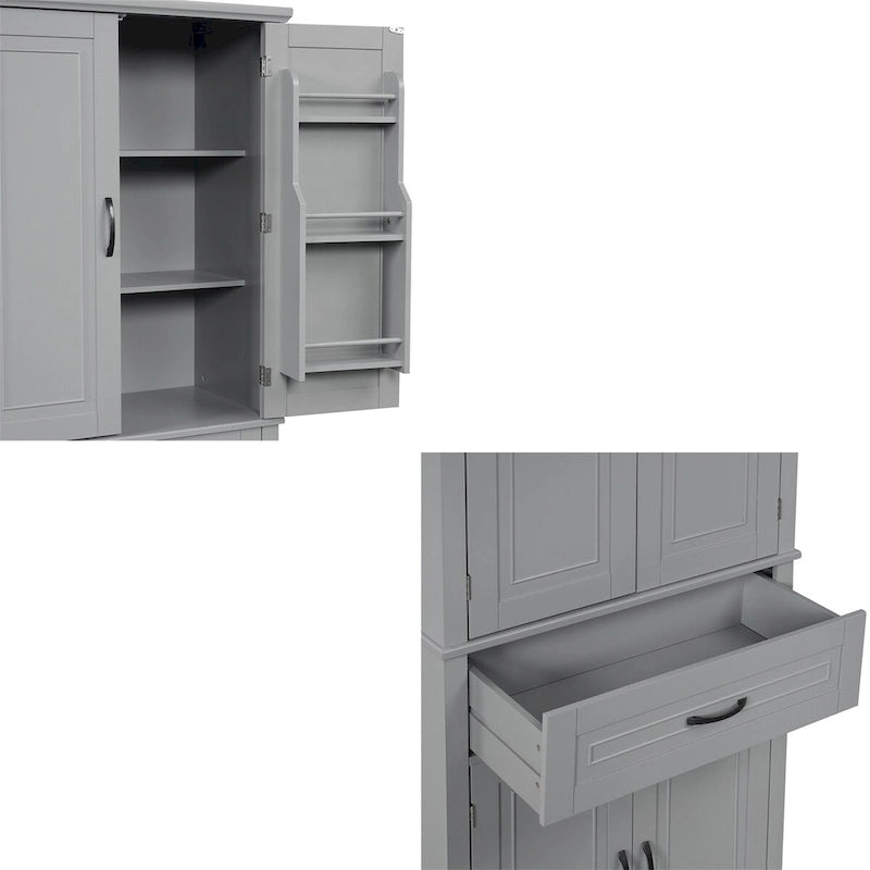 Bathroom Storage Cabinet with Doors and Drawer