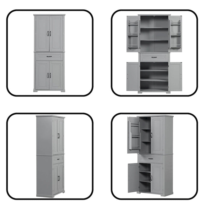 Bathroom Storage Cabinet with Doors and Drawer
